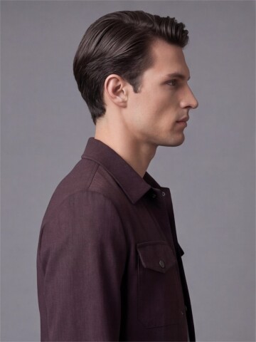 Koyu Kahverengi İki Cep Çıt Çıt Kapaklı Performans Takım Elbise