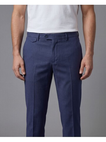 Blue Comfort Fit Notch Lapel Patch Pocket Suit