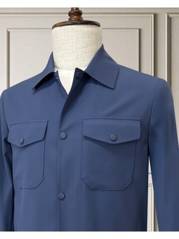 Blue Men’s Sport Performance Set with Safari Pockets