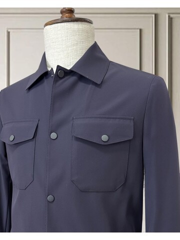 Navy Blue Men’s Sport Performance Set with Safari Pockets