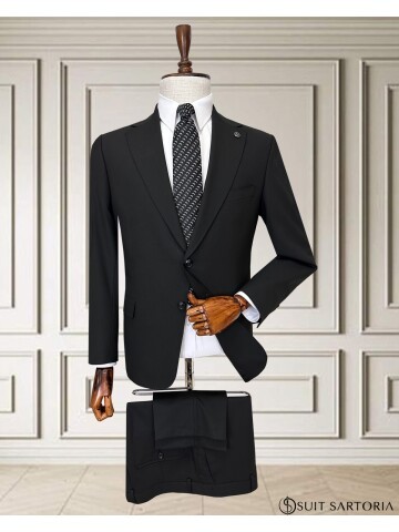 Black 4 Drop Mens Suit