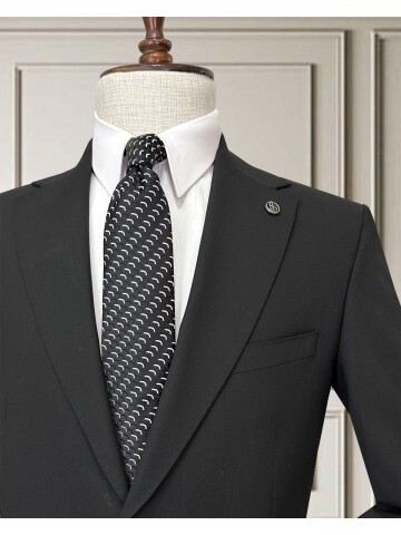 Black 4 Drop Mens Suit