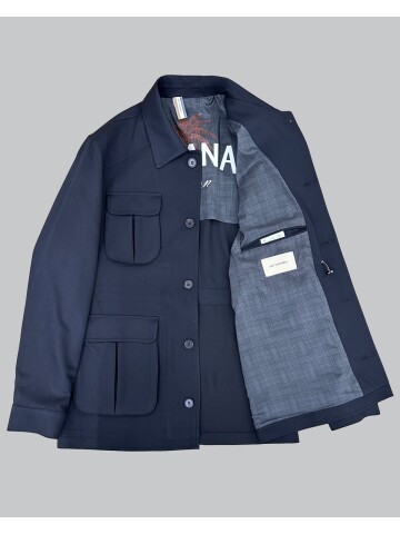 Siyah Safari Model Dört Cepli Takım Elbise