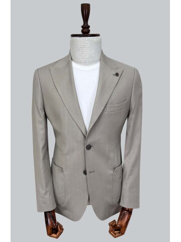 SUIT SARTORIA LIGHT BROWN JACKET 4618