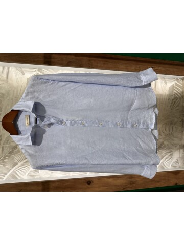 SUIT SARTORIA LIGHT BLUE LINEN SHIRT 6109