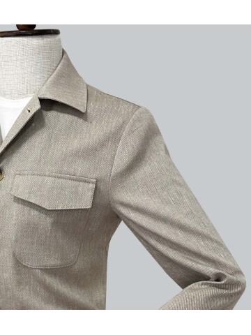 SUIT SARTORIA BEIGE 4 POCKET LINEN JACKET 4622