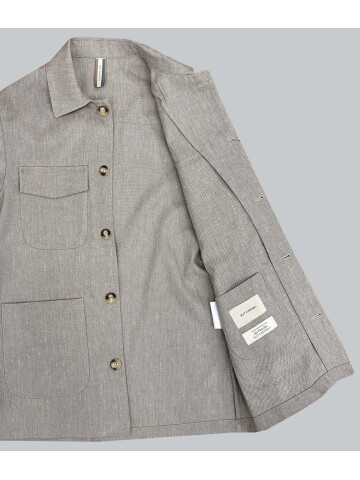 SUIT SARTORIA BEIGE 4 POCKET LINEN JACKET 4622