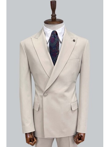 SUIT SARTORIA BEIGE DOUBLE BREASTED SUIT 2001/89