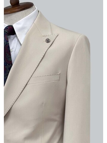 SUIT SARTORIA BEIGE DOUBLE BREASTED SUIT 2001/89