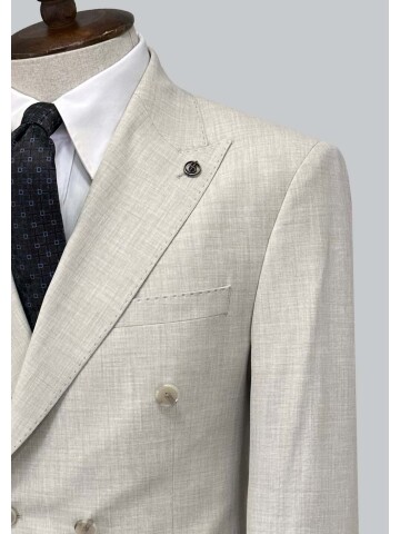 SUIT SARTORIA BEIGE DOUBLE-BREASTED SUIT 2002/48