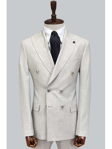 SUIT SARTORIA BEIGE DOUBLE-BREASTED SUIT 2002/48