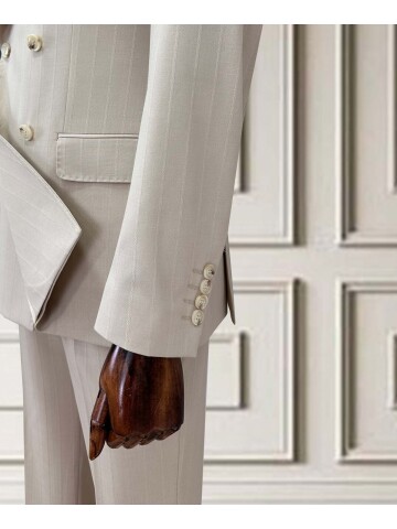 SUIT SARTORIA BEIGE DOUBLE-BREASTED SUIT 252016