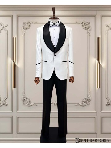 SUIT SARTORIA BEYAZ DAMATLIK 5567
