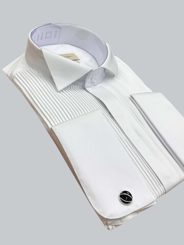 SUIT SARTORIA THIN PLEATED TUXEDO SHIRT 6025