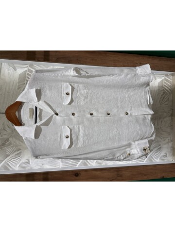 SUIT SARTORIA WHITE LINEN SHIRT 6108