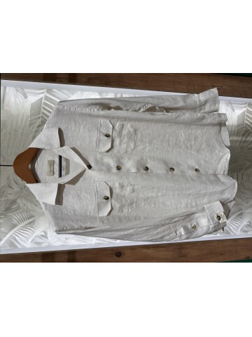SUIT SARTORIA WHITE LINEN SHIRT 6108