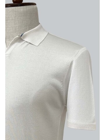 SUIT SARTORIA WHITE SHORT SLEEVE KNITWEAR T-SHIRT 9030