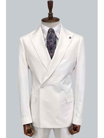 SUIT SARTORIA WHITE DOUBLE BREASTED SUIT 2001/89