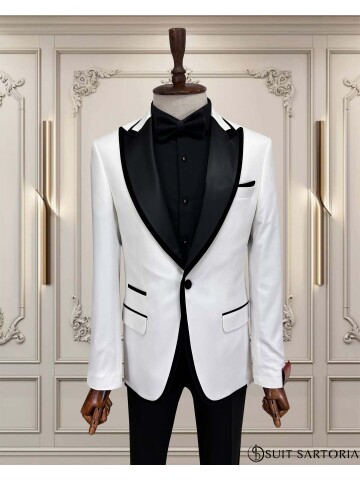 SUIT SARTORIA WHITE PEAK COLLAR TUXEDO 5712