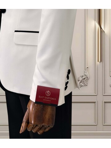 SUIT SARTORIA WHITE PEAK COLLAR TUXEDO 5712