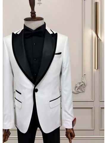SUIT SARTORIA WHITE PEAK COLLAR TUXEDO 5712