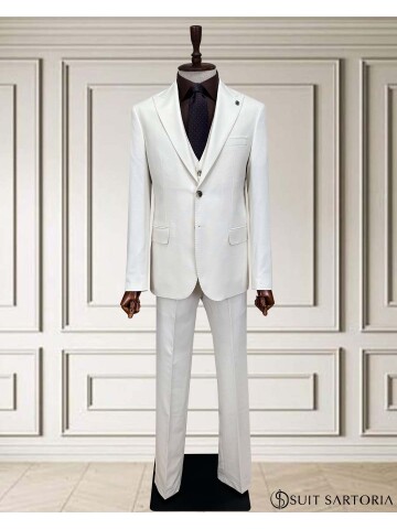 SUIT SARTORIA WHITE VEST SUIT 252014