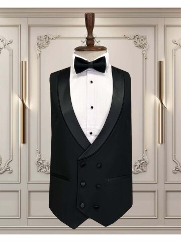 SUIT SARTORIA ÇIKMA YAKA SİYAH DAMATLIK 5063