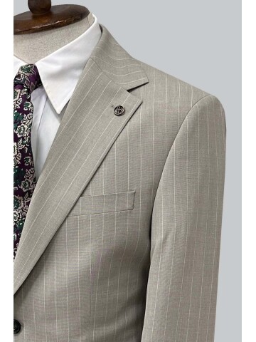 SUIT SARTORIA STRIPED BEIGE SUIT 252026