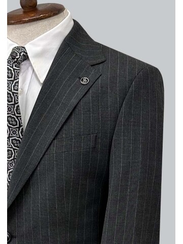 SUIT SARTORIA ÇİZGİLİ KOYU GRİ TAKIM ELBİSE 2002/50