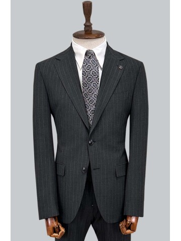 SUIT SARTORIA ÇİZGİLİ KOYU GRİ TAKIM ELBİSE 2002/50