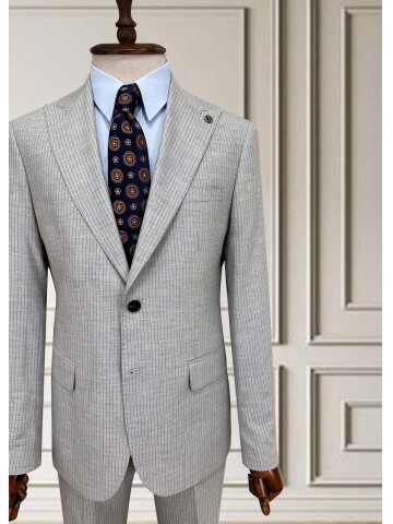 SUIT SARTORIA ÇİZGİLİ GRİ TAKIM ELBİSE 252015