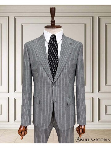 SUIT SARTORIA STRIPED GRAY SUIT 252024