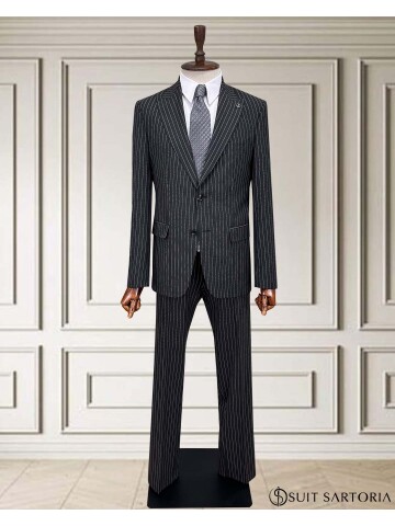 SUIT SARTORIA STRIPED BROWN SUIT 252024
