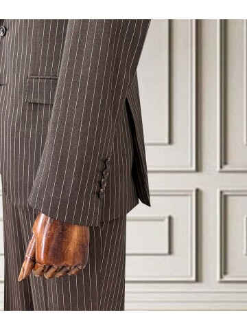 SUIT SARTORIA STRIPED BROWN SUIT 252024