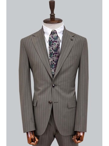 SUIT SARTORIA STRIPED BROWN SUIT 252026