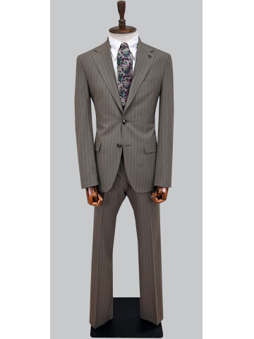SUIT SARTORIA STRIPED BROWN SUIT 252026