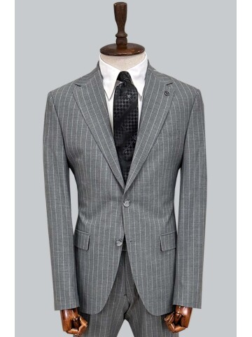 SUIT SARTORIA STRIPED DARK GRAY SUIT 252026