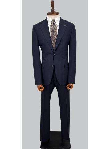 SUIT SARTORIA ÇİZGİLİ LACİVERT TAKIM ELBİSE 2002/50