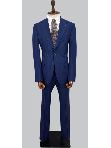 SUIT SARTORIA STRIPED NAVY BLUE SUIT 252026