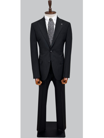 SUIT SARTORIA ÇİZGİLİ SİYAH TAKIM ELBİSE 2002/50