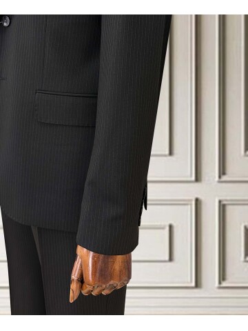 SUIT SARTORIA ÇİZGİLİ SİYAH TAKIM ELBİSE 252015