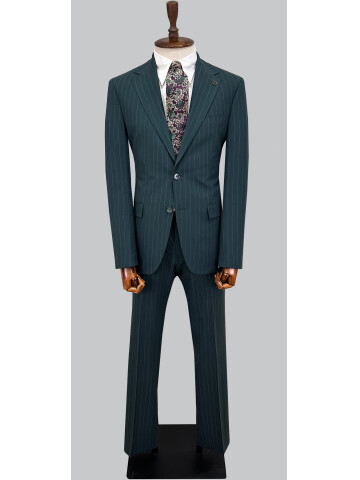 SUIT SARTORIA STRIPED GREEN SUIT 2002/50