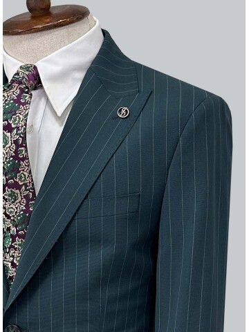 SUIT SARTORIA STRIPED GREEN SUIT 2002/51