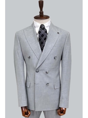 SUIT SARTORIA GREY DOUBLE-BREASTED SUIT 2002/48