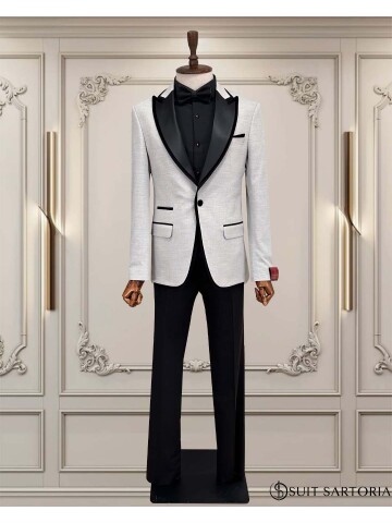 SUIT SARTORIA GREY PEAK COLLAR TUXEDO 5712