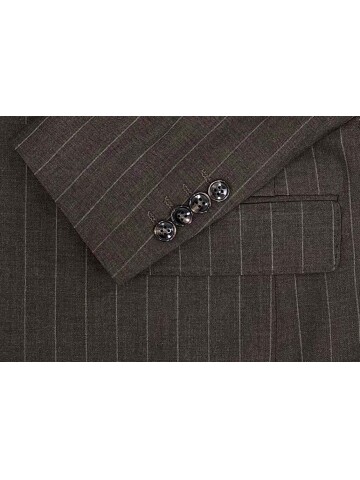 SUIT SARTORIA BROWN STRIPED SUIT 2002/65