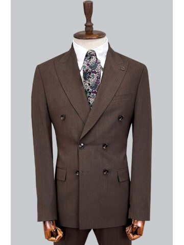 SUIT SARTORIA BROWN DOUBLE-BREASTED SUIT 2002/48