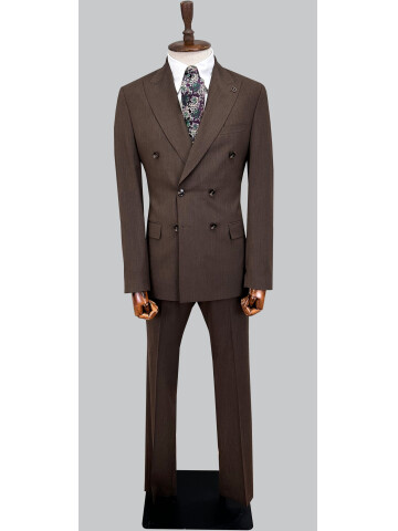 SUIT SARTORIA BROWN DOUBLE-BREASTED SUIT 2002/48