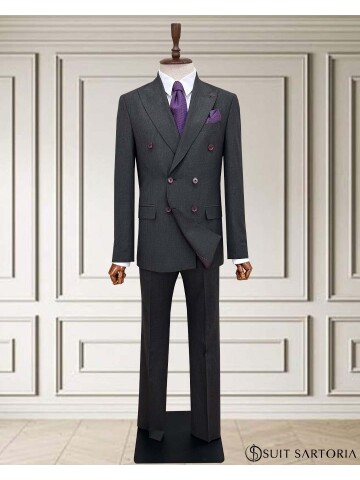 SUIT SARTORIA DOUBLE-BREASTED GREY SUIT 2002/48