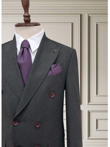 SUIT SARTORIA DOUBLE-BREASTED GREY SUIT 2002/48